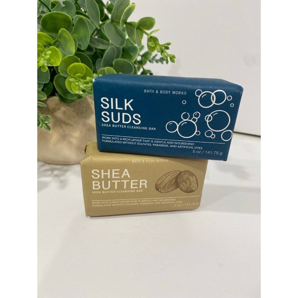 Bath & Body Works New Shea Butter Cleansing Bar Soaps X 2